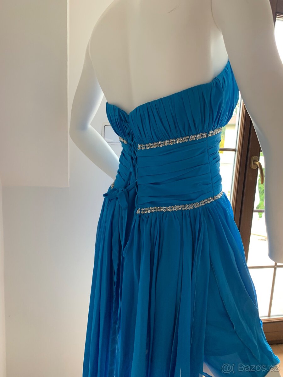 Krásné nové společenské šaty vel.36-38 - 4