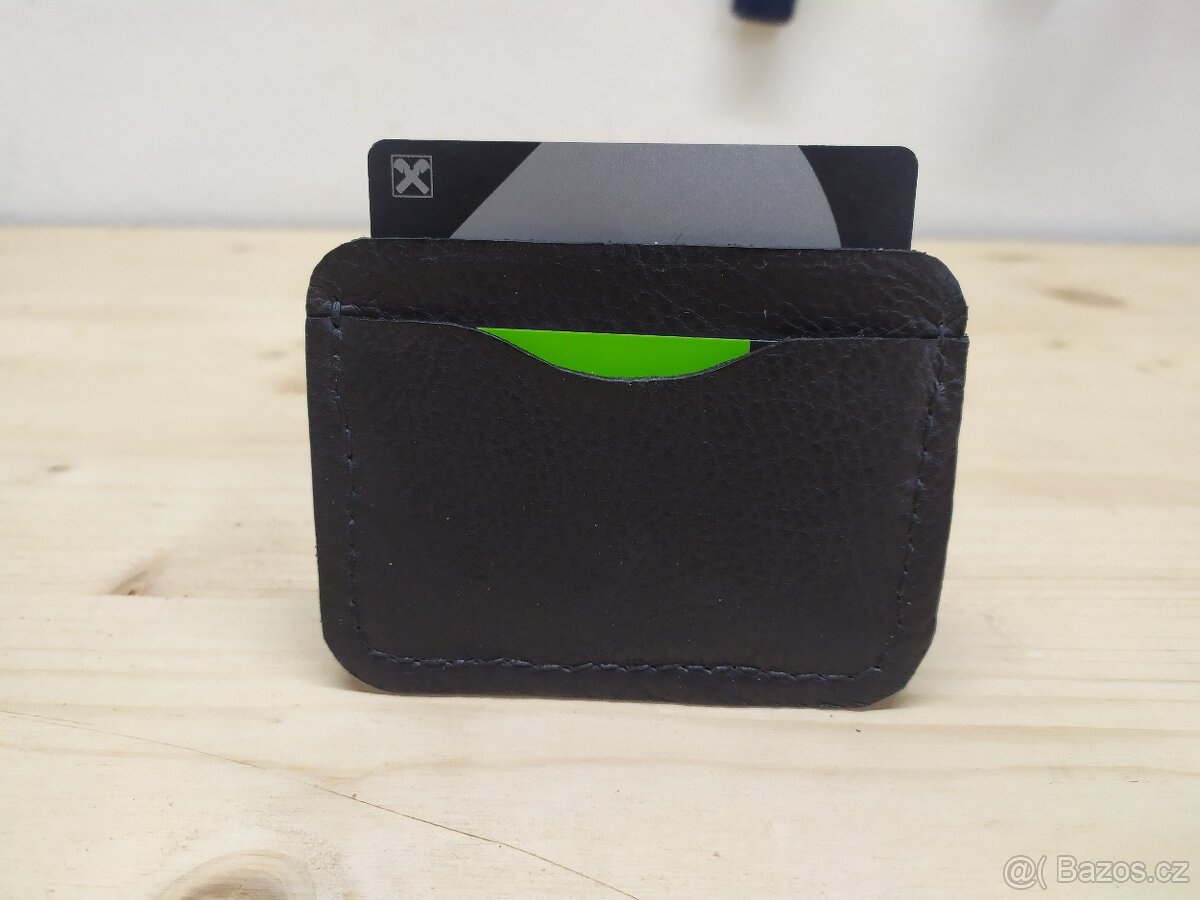 Kožené pouzdro na doklady – ruční výroba - 4