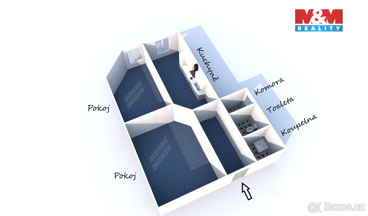 Prodej bytu 2+1, 90 m², Plzeň, ul. Kardinála Berana - 4