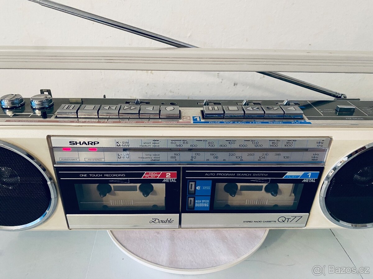 Radiomagnetofon Sharp QT 77 HW, rok 1984 - 4