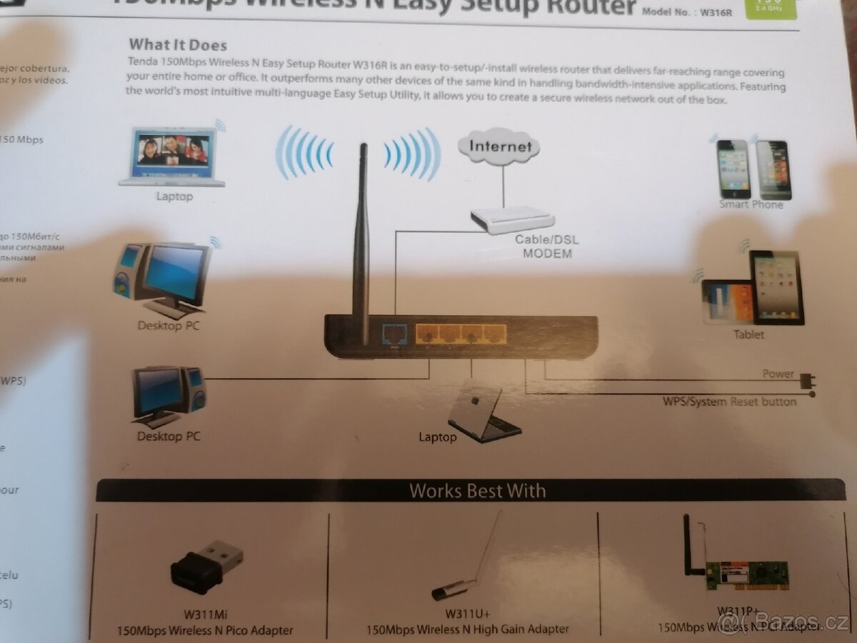 Wifi router Tenda W 316 R - 4