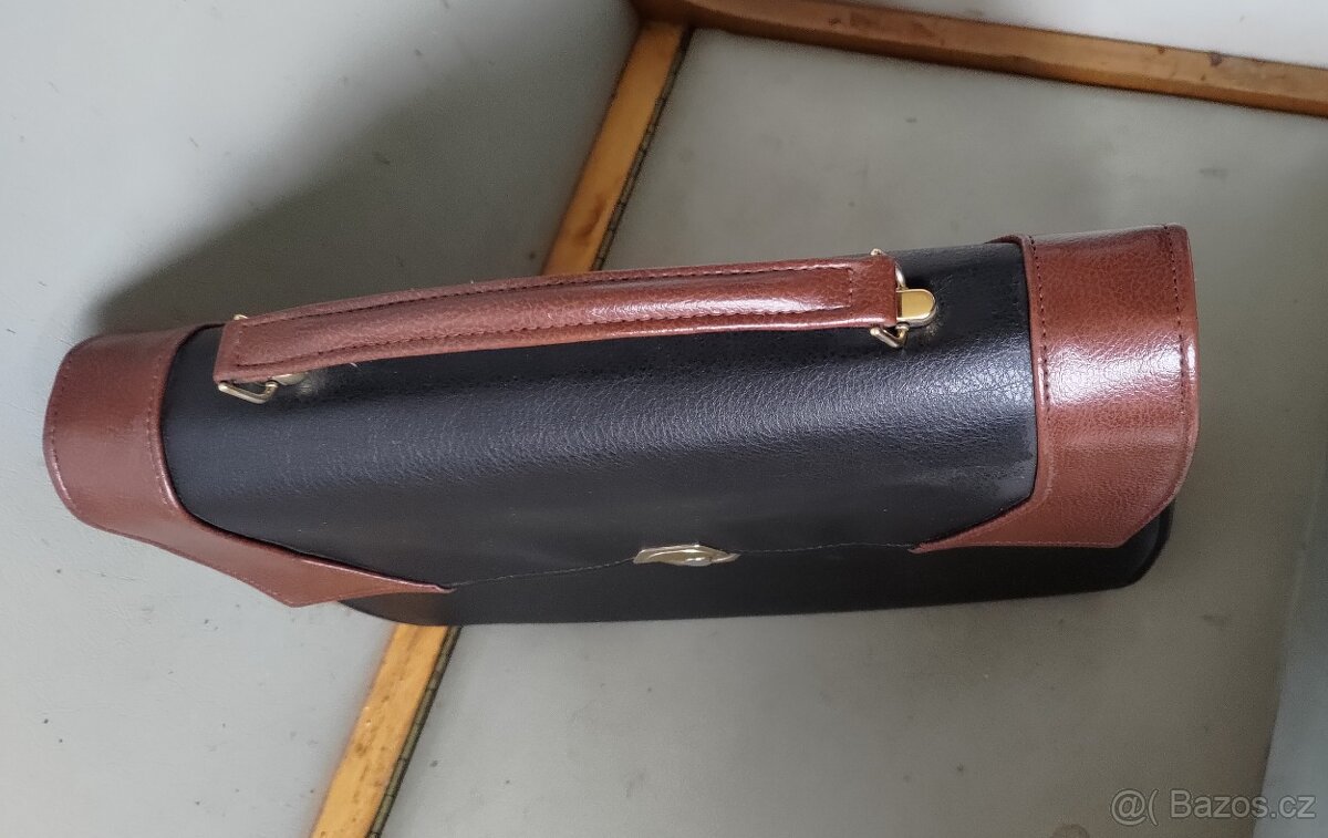 KOŽENÁ AKTOVKA ČERNOHNĚDÁ - 4