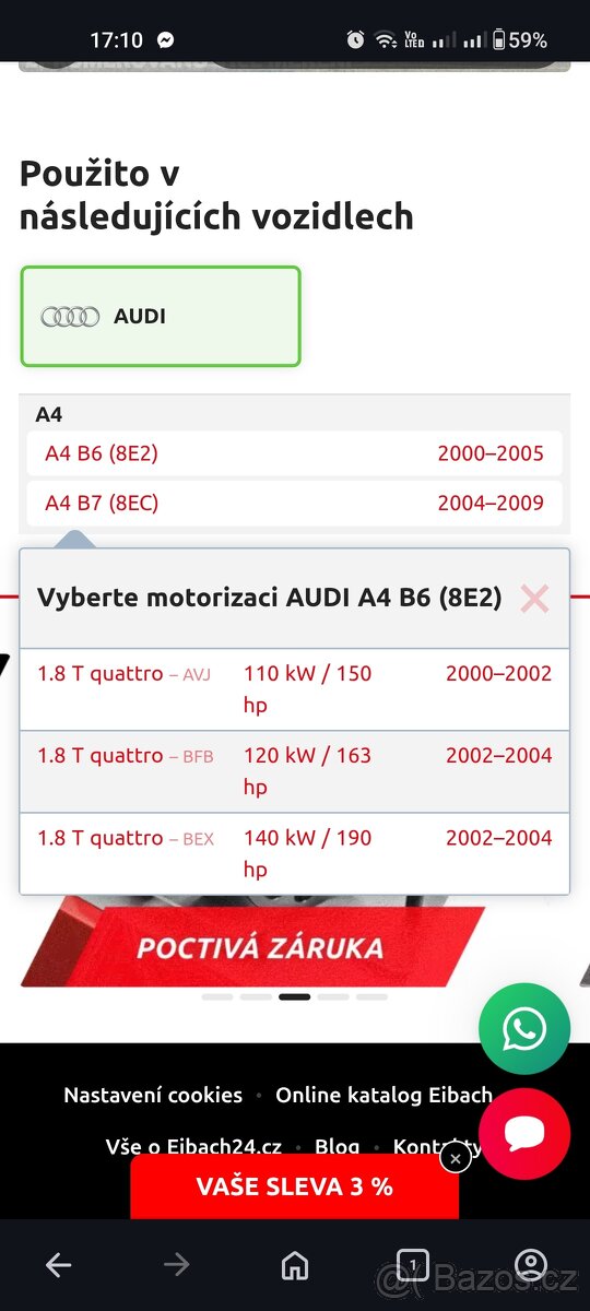 Sportovni pružiny Audi - 4