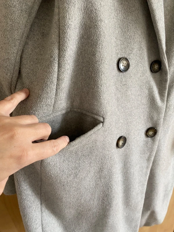 Vlněný kabát Reserved - 4