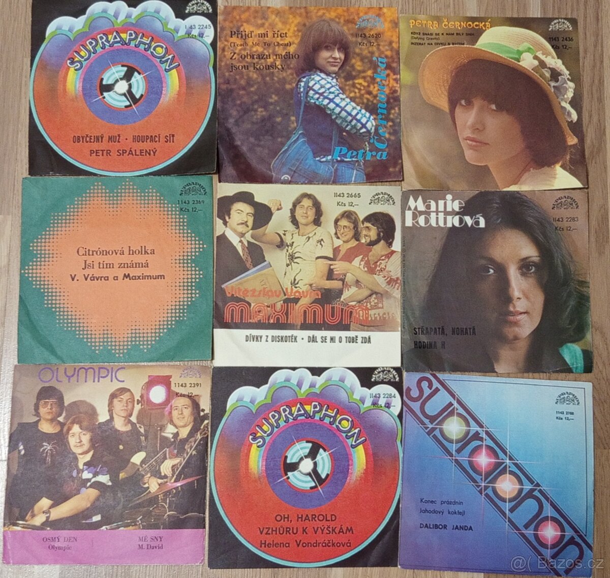 SP vinylové desky různých interpretů v perfektním stavu - 4