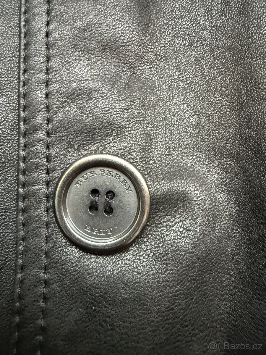 Burberry Brit kožený kabát - 4