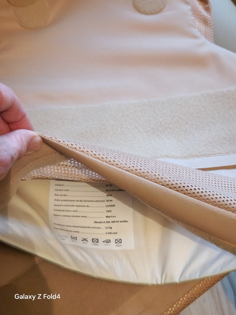 neprůstřelná vesta balistická taktická nosič plátů samopal - 4