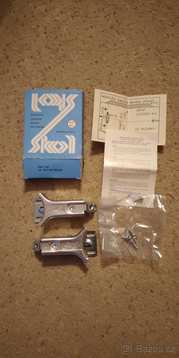 Retro lyžařské / běžkařské vázání Rottefella, Skol, NN75 - 4