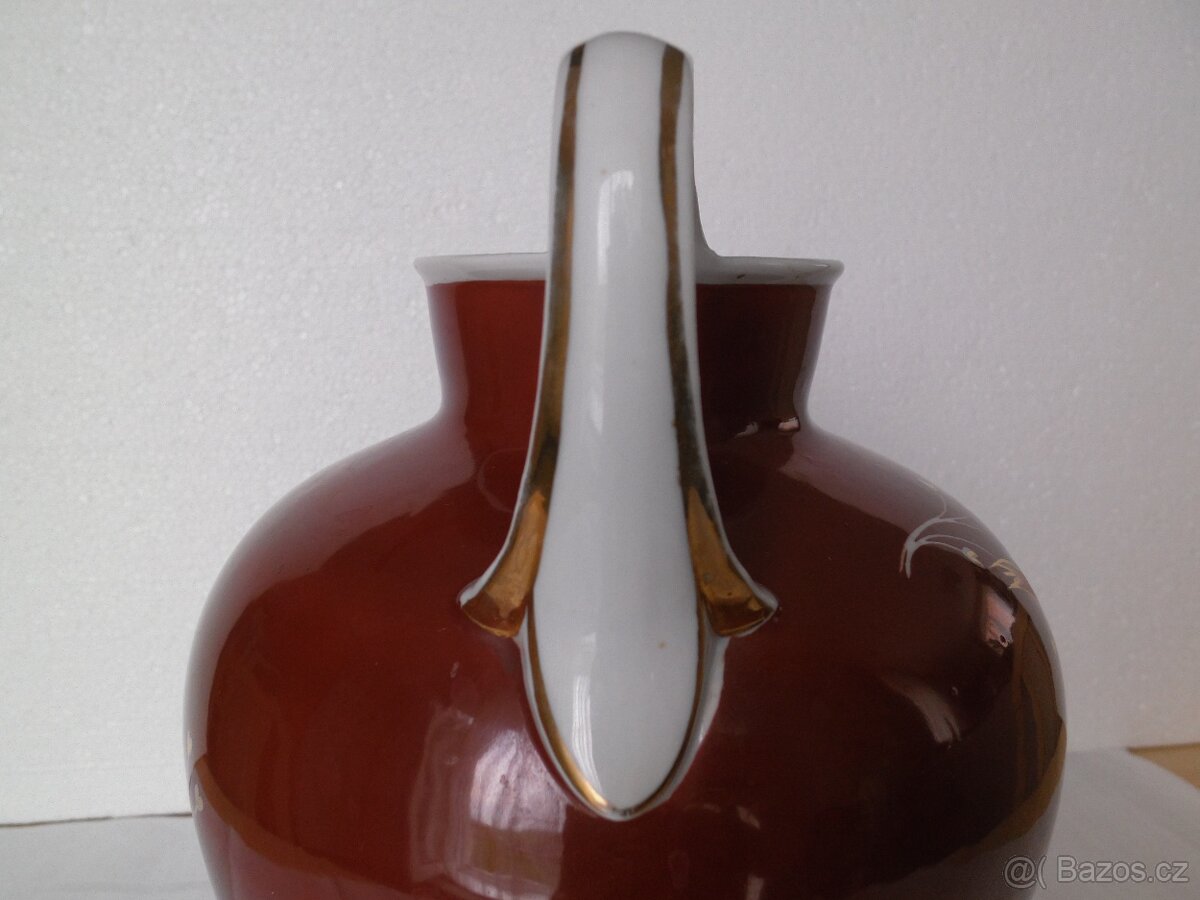 Obrovská starožitná krásná váza sign. obsah 4,4 l. - 4