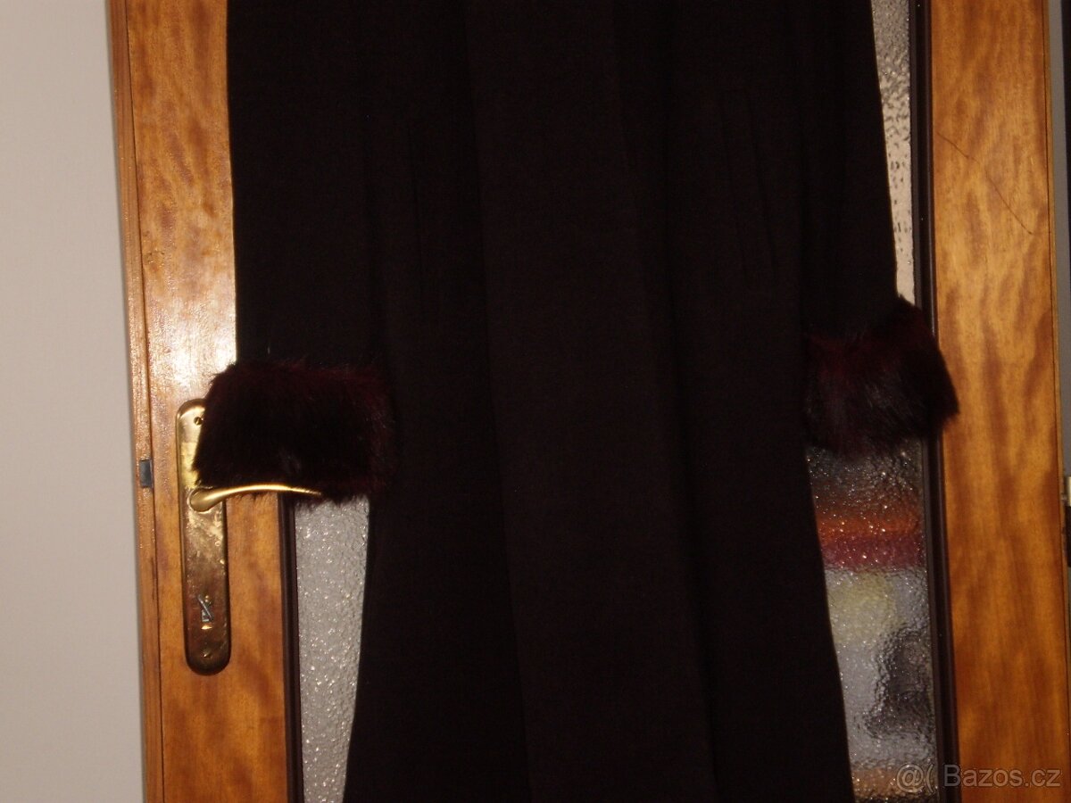 kabát dámský - 3/4 délky - kožich s kapucí - velký XXXL - 4