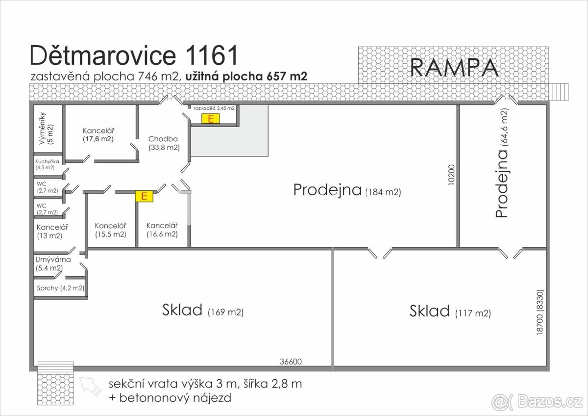 Pronájem komerční Sklady, 657㎡ Dětmarovice 73571 - 4