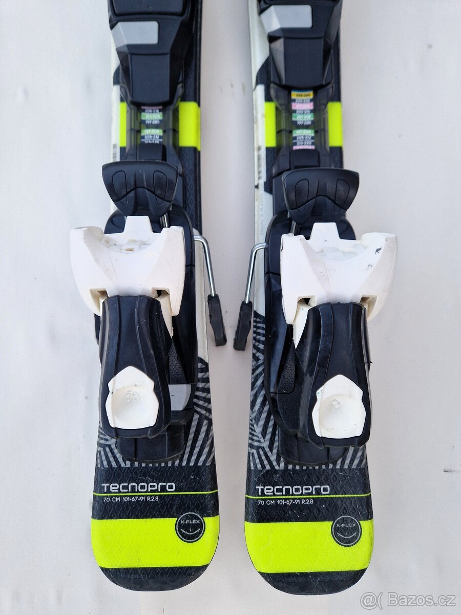 Dětské lyže TECNOPRO - 70 cm s vázáním do 45kg - 4