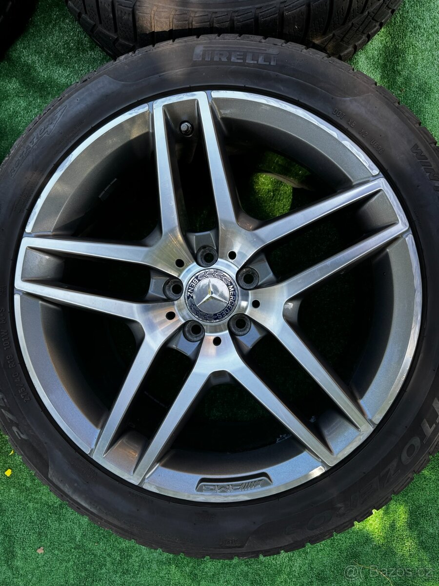 Originál alu kola Mercedes 5x112 R19 S-class zimní - 4