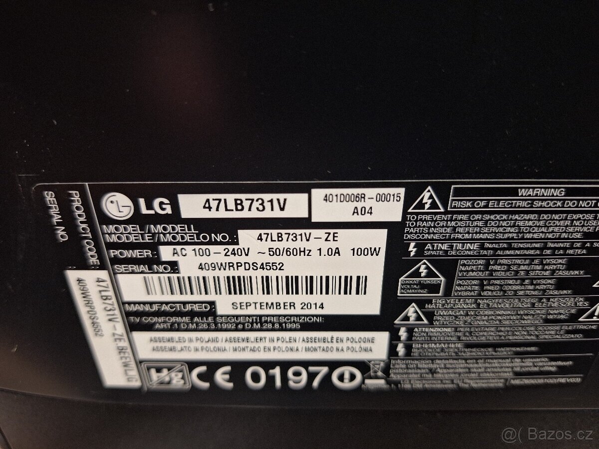 Televize LG 47LB731V SMART - 4