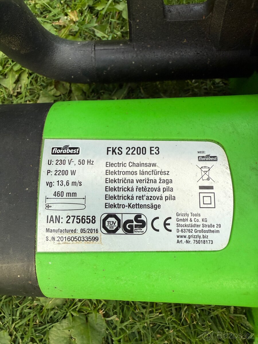 Řetězová elektrická pila - 4