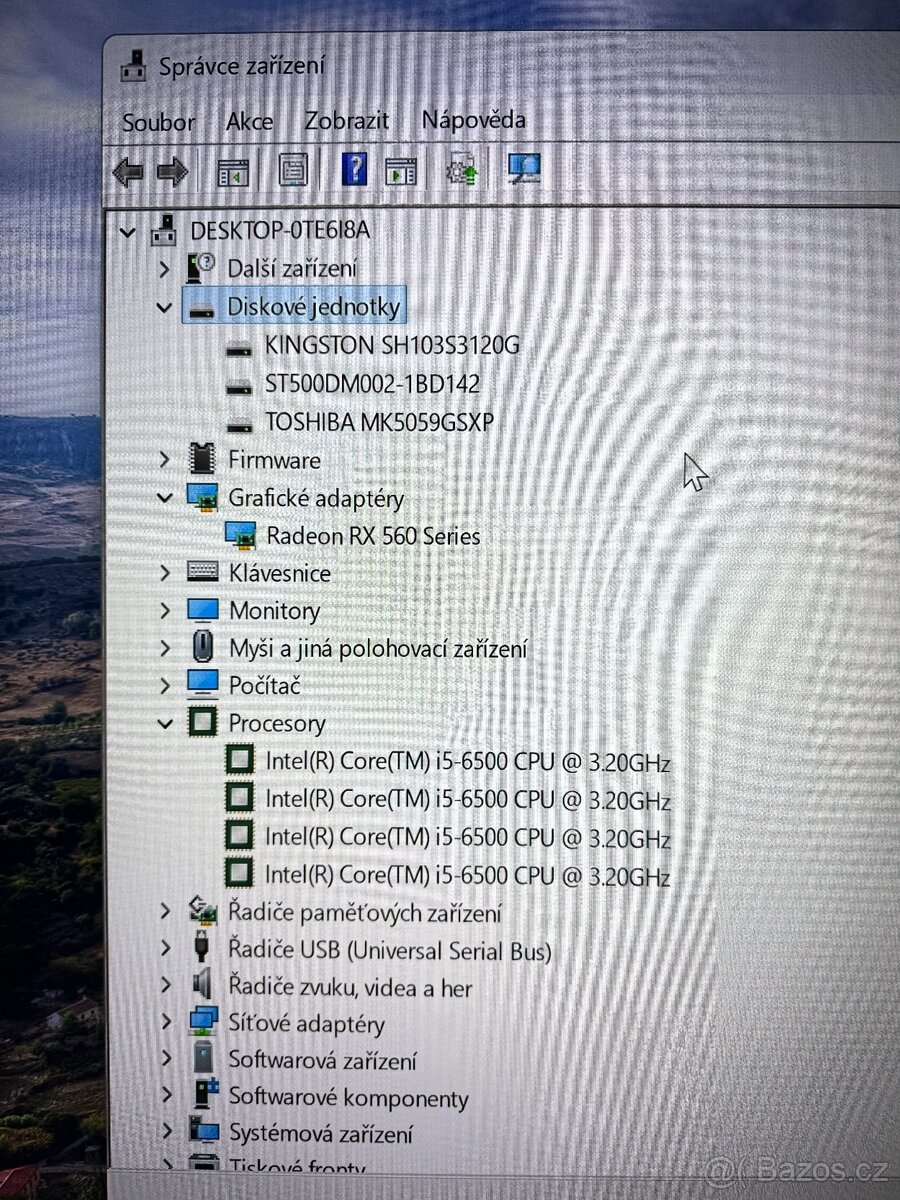 Herní PC RGB-i5 6500 3,20Ghz/RAM 16GB DDR4/RX 560 4GB/SSD - 4