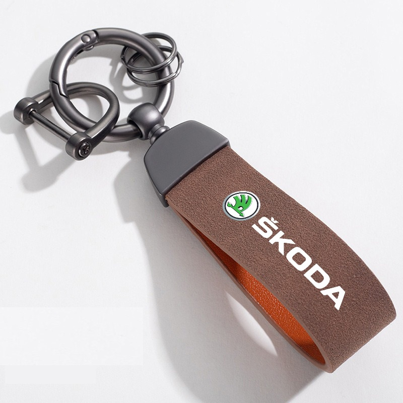 kožená klúčenka skoda 5 farieb, peugeot - 4