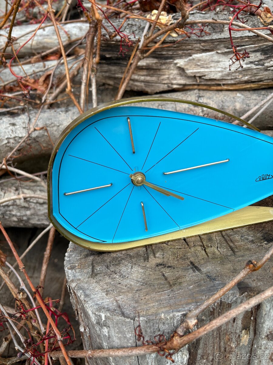 Hodiny Prim Brusel Modré "Kapka" - 4