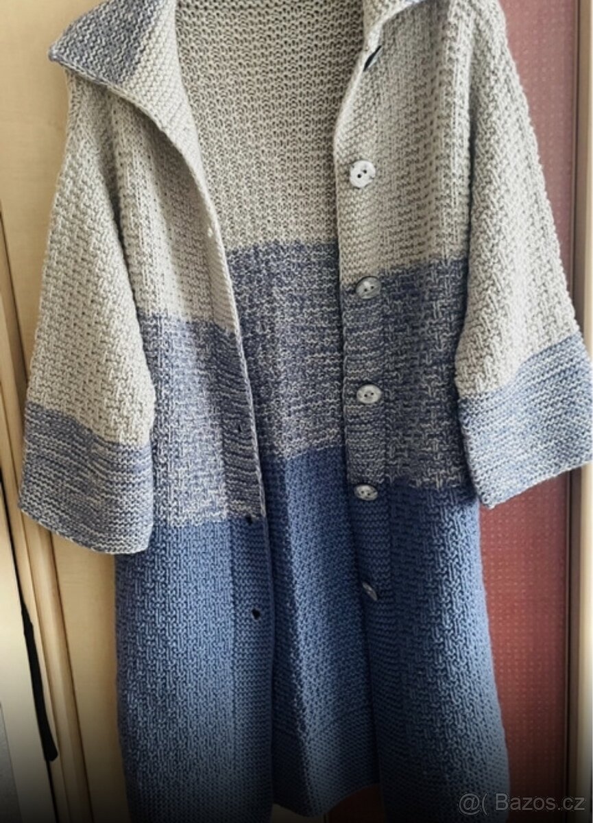 Damsky dlouhý Pletený kabát - 4