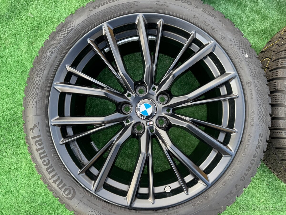 Originál alu kola Bmw 5x112 R18 styling 796M zimní - 4