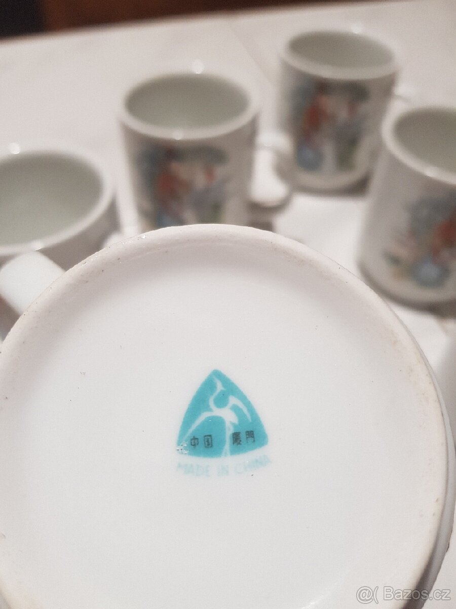 Sada retro hrnků Gejša 6 ks - 4