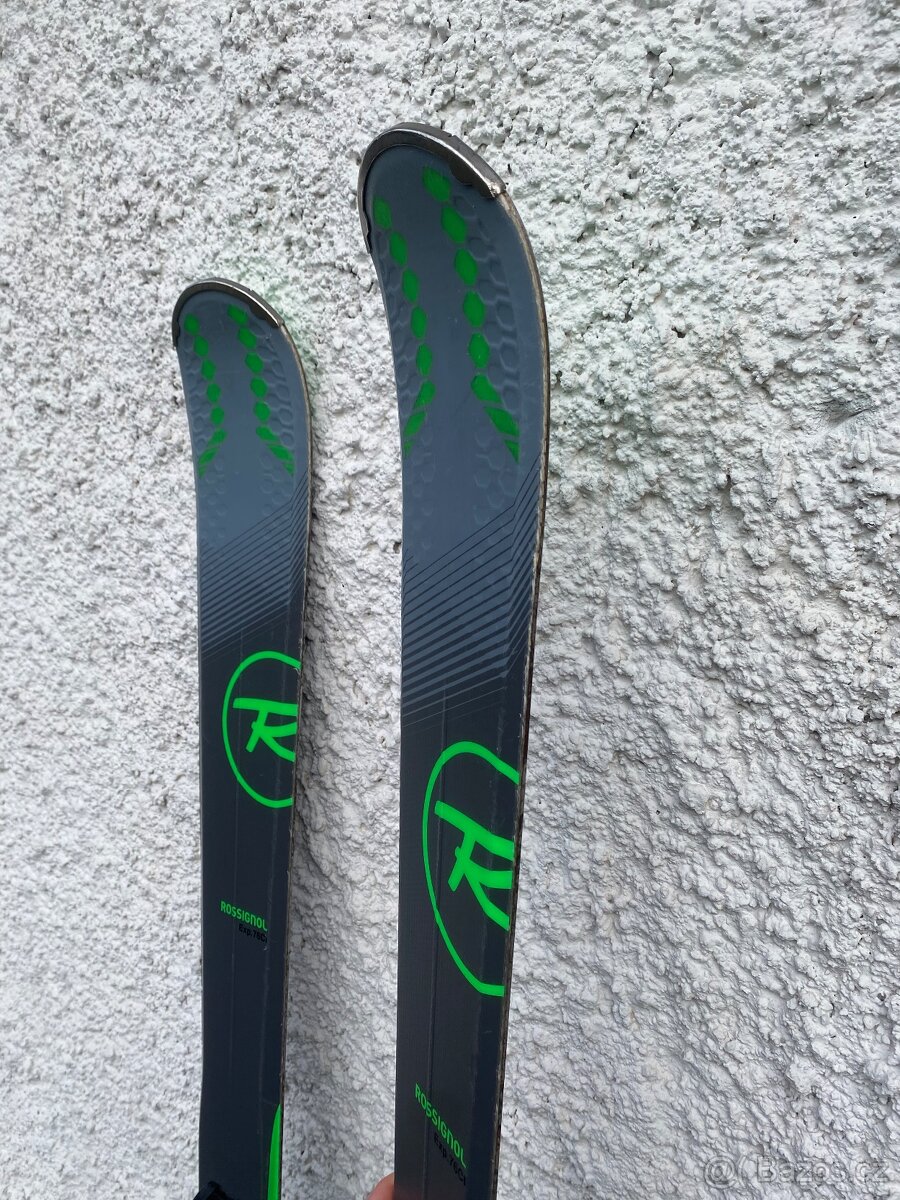 Lyže Rossignol 162cm + lyžáky + hůlky - 4