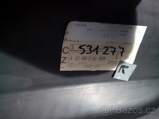 nárazník zadní Mercedes S, typ W221 - 4