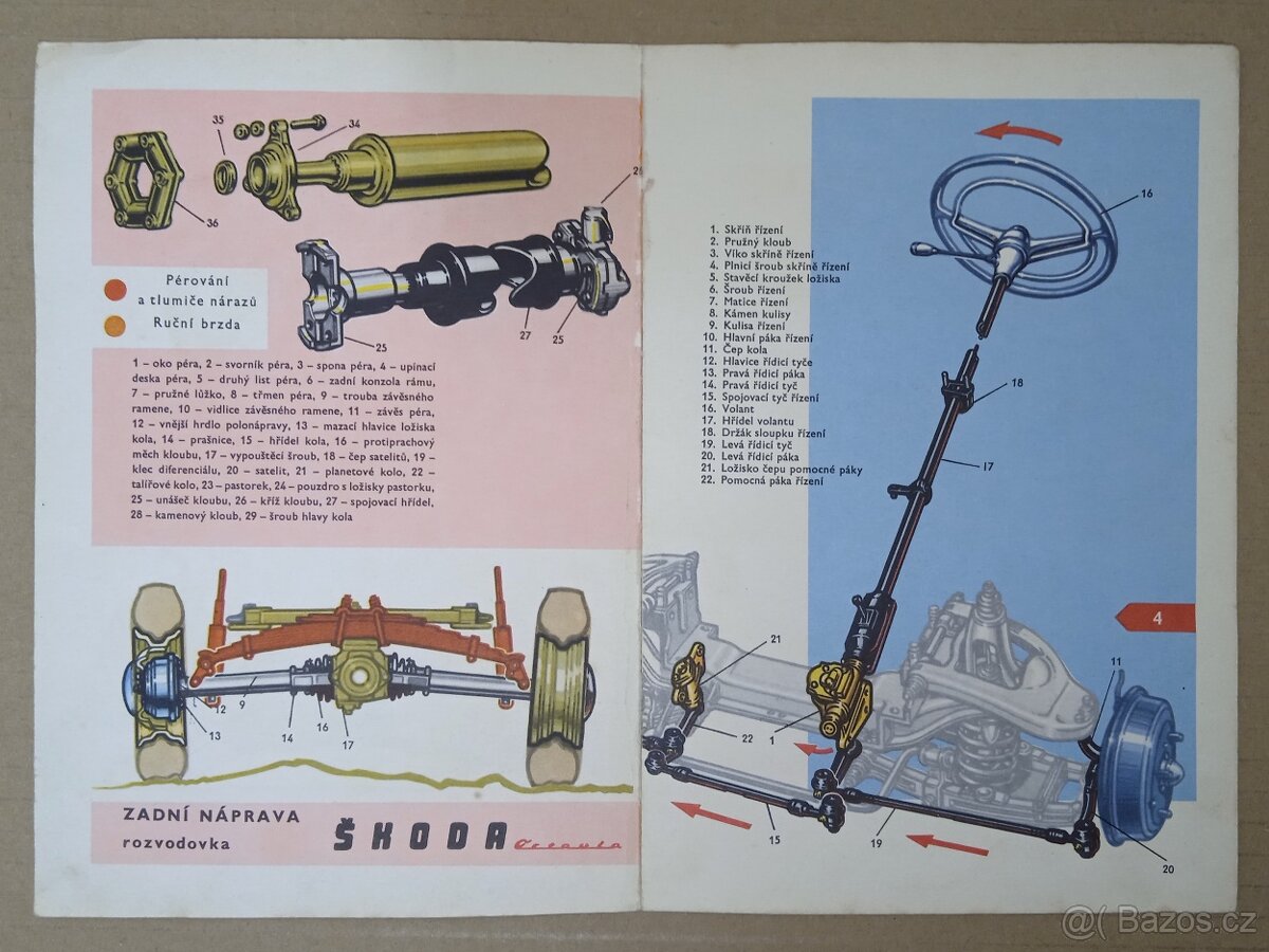 Škoda Octavia - Přední náprava - 30,2x21,9cm - 4