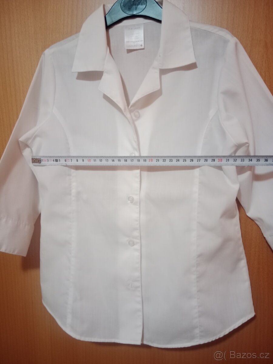 Dívčí bílá košile - 4