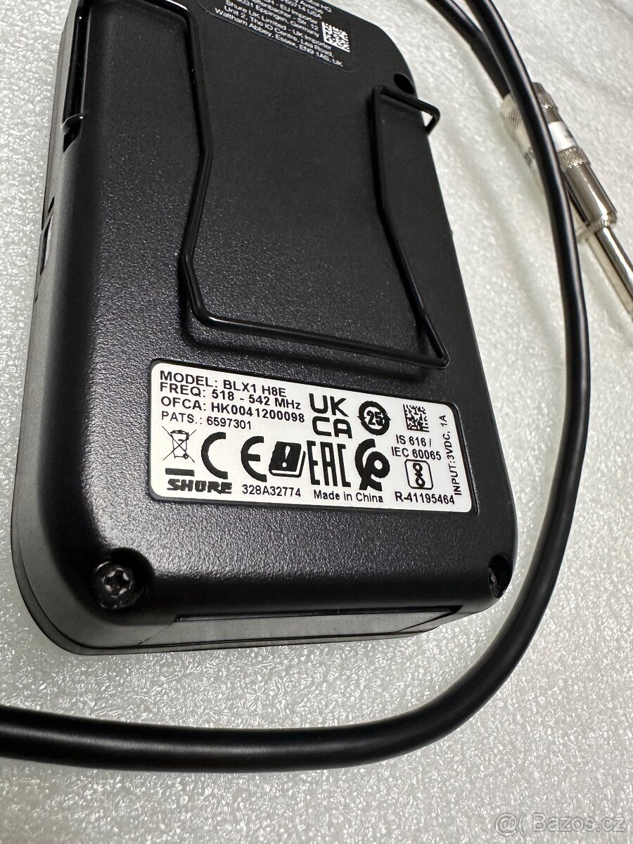 Shure BLX1-H8E Bodypack vysílač 518-542 MHz - 4