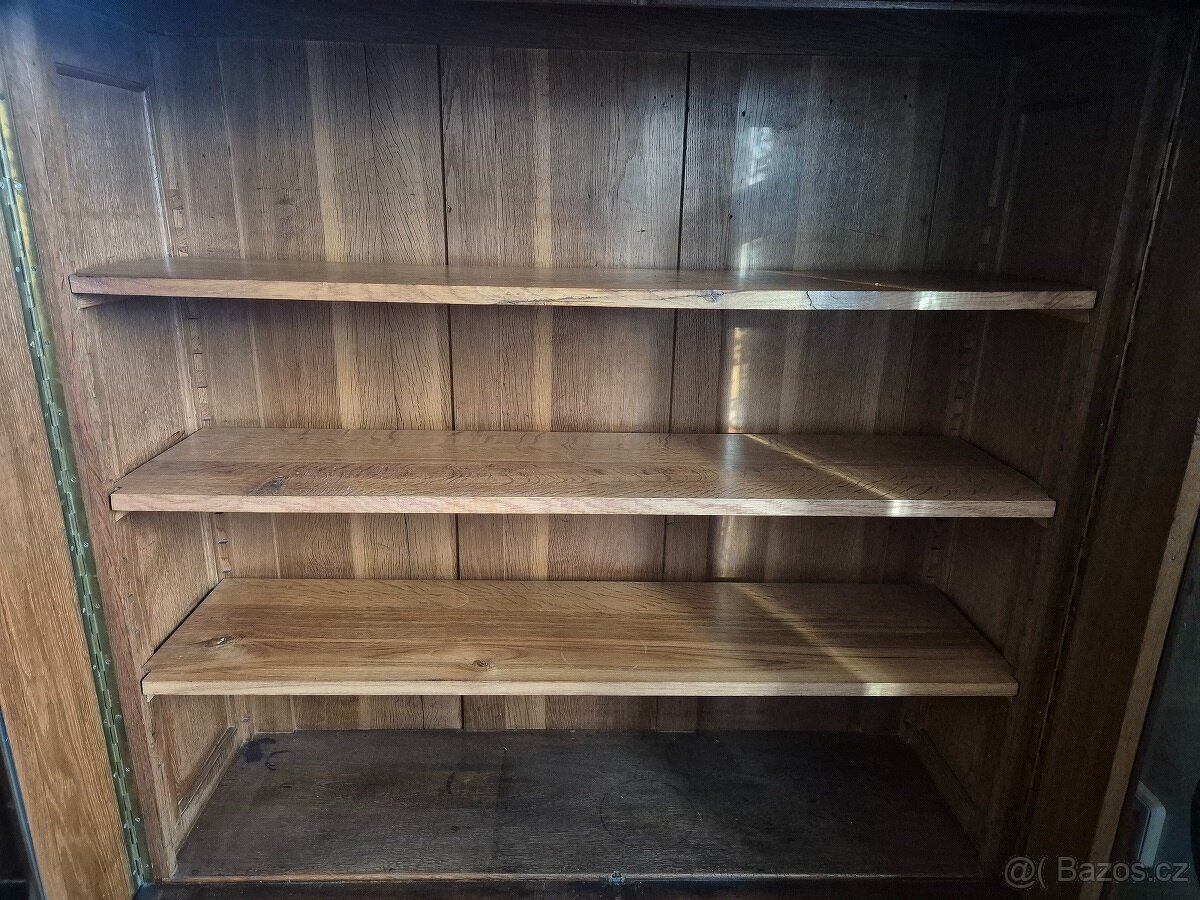 Prosklená starožitná skříň / knihovna / skleník / vitrína - 4
