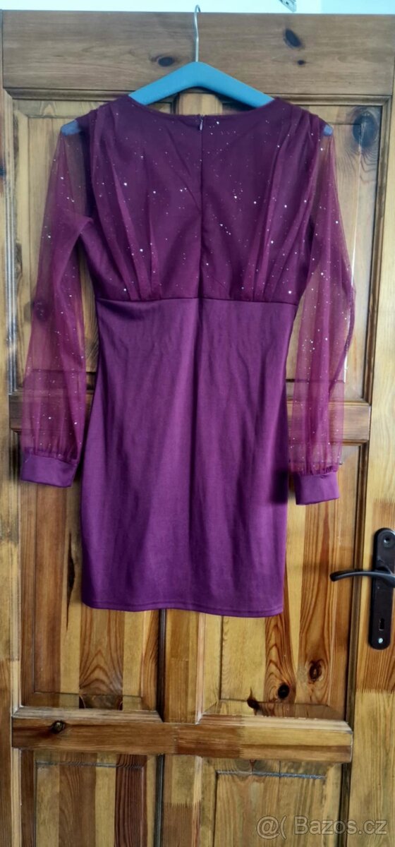 NÁDHERNÉ SPOLEČENSKÉ ŠATY S KAMÍNKY,VEL. L, NOVÉ, PC 1499, - - 4