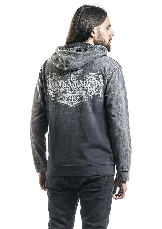 Nová pánská metalová mikina s kapucí Amon Amarth od EMP - 4