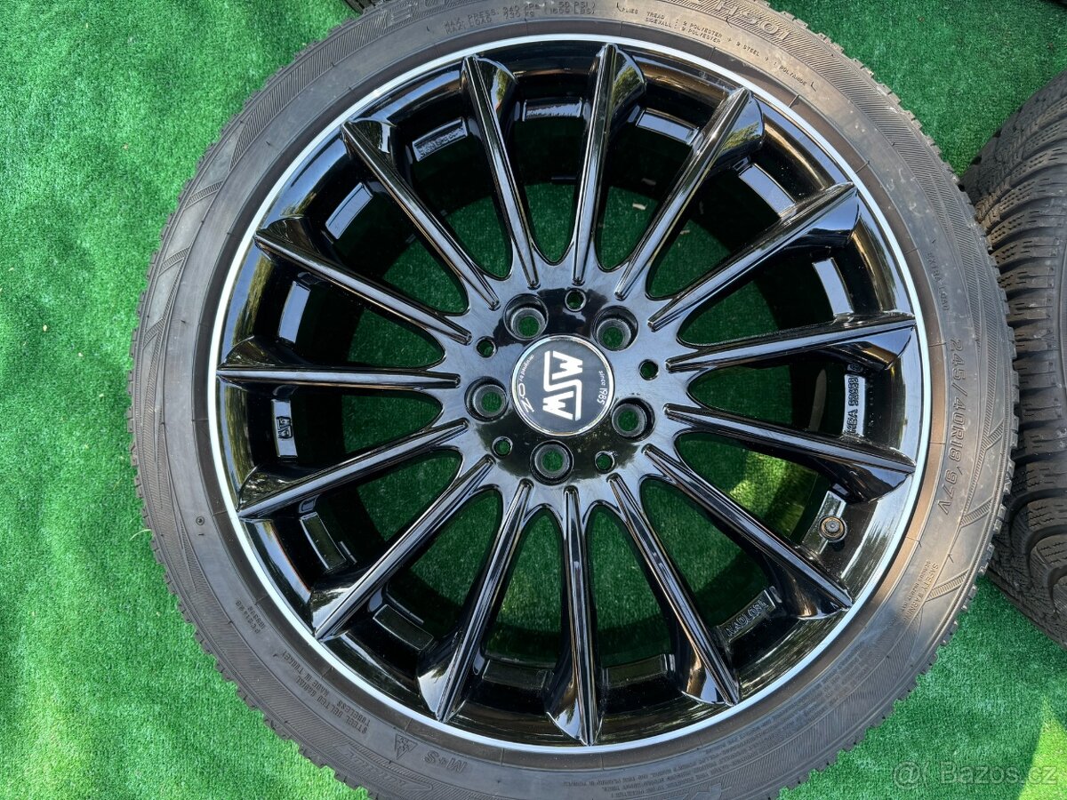 Alu kola Mercedes 5x112 R18 C class zima MSW - 4
