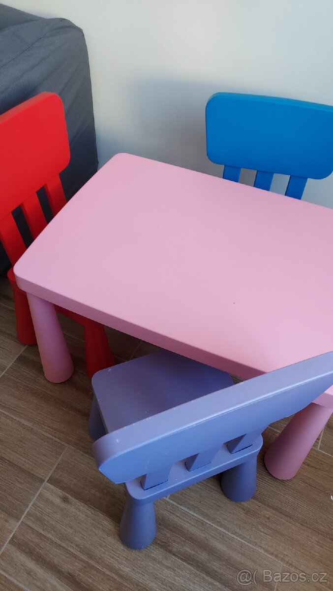 Stul+ židličky Mammut ikea - 4