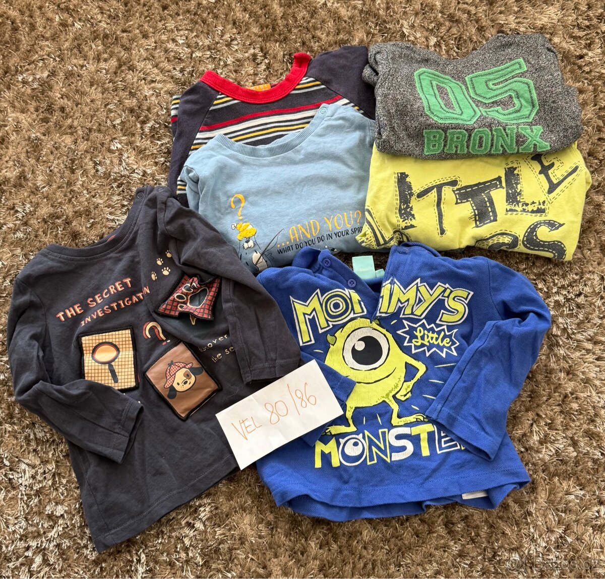 Trička pro chlapečka 33 KS, vel 74 - 86 - 4