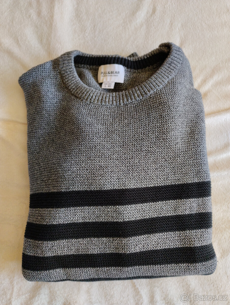 Pánský svetr Pull&Bear velikost L 40 - 4