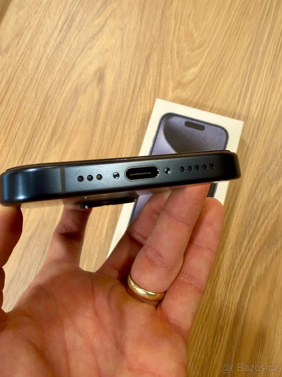 iPhone 15 Pro 128GB, Blue Titan - TOP STAV - 4