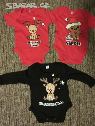 Kojenecké body vel. 50/56, 53/56,62/68,74/80. - 4