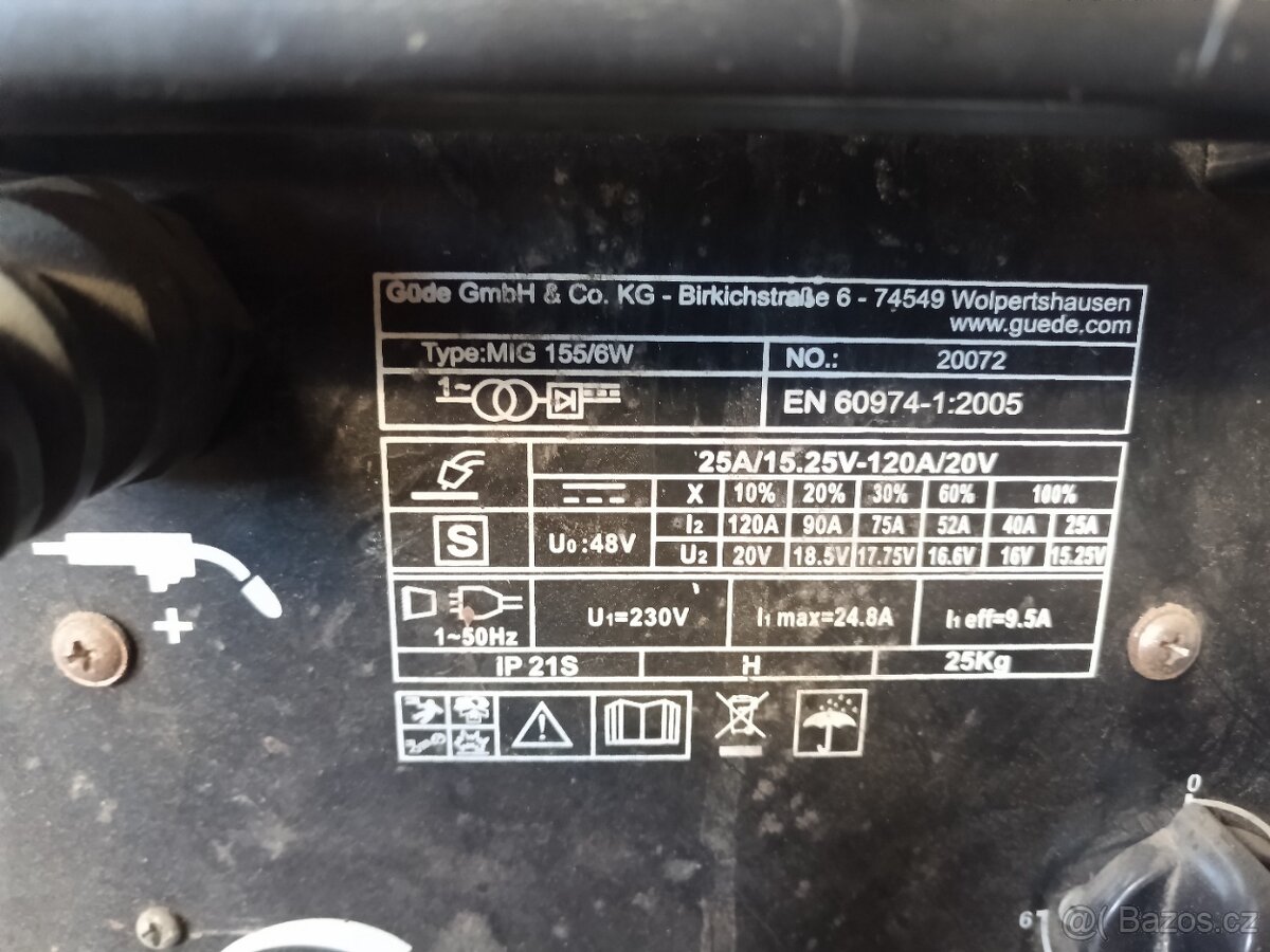 Svářečka CO2 MIG 155/6 W - 4