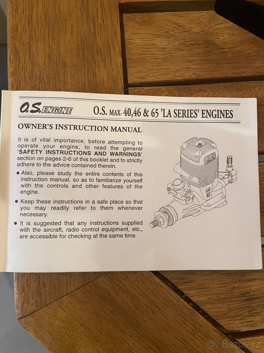 Letecký motor OS MAX LA 46 - 4