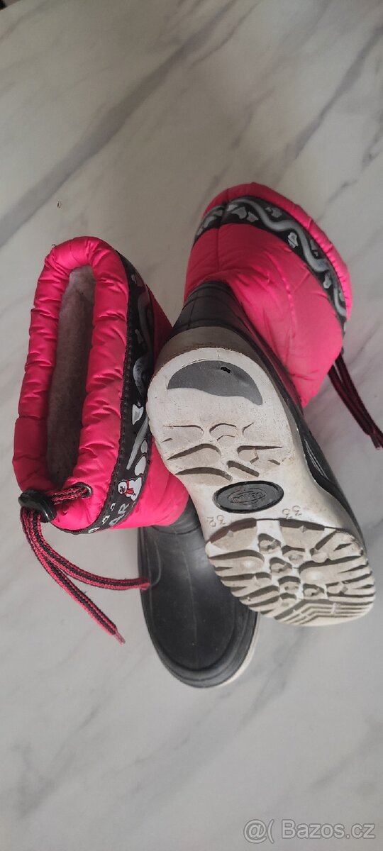 Dětské zimní boty, vel. 32/33 - 4
