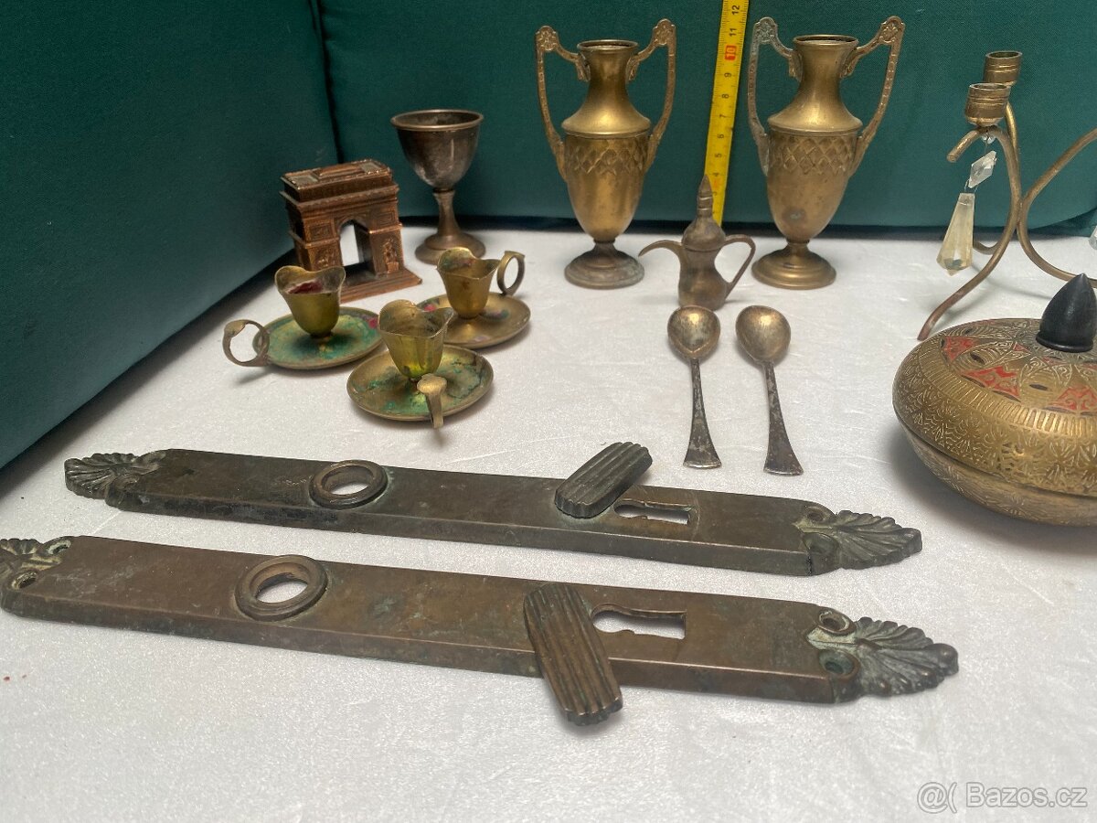 vintage mosazné a bronzové předměty - 4