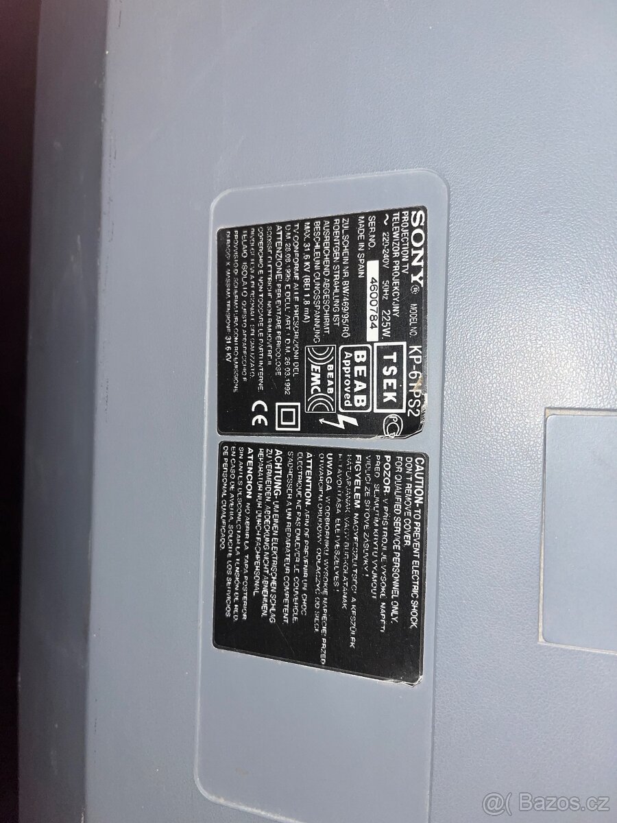 Obří 61″ Sony KP-61PS2 – Retro domácí kino / PS2 / herna – f - 4