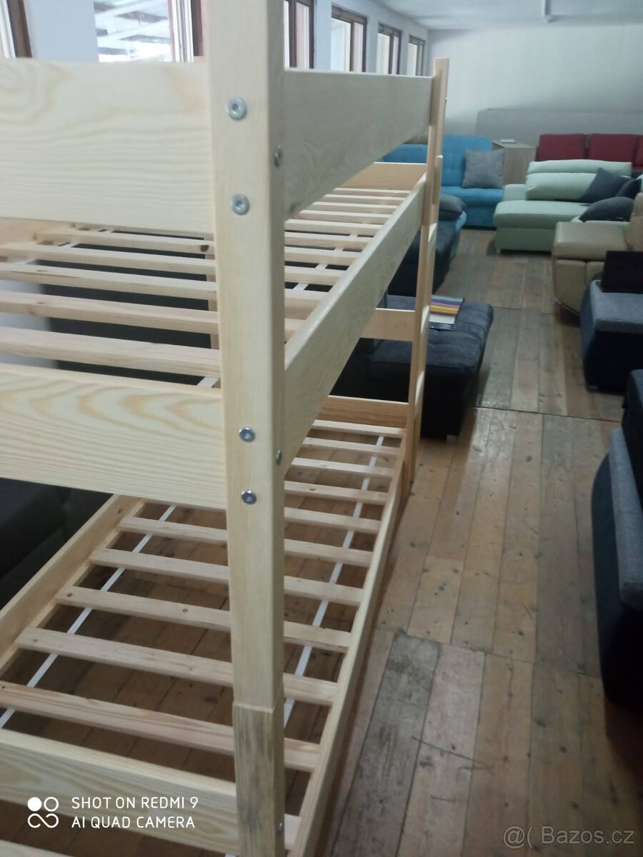 Vzorková masivní palanda /patrová postel šíře 80 a 90 cm - 4