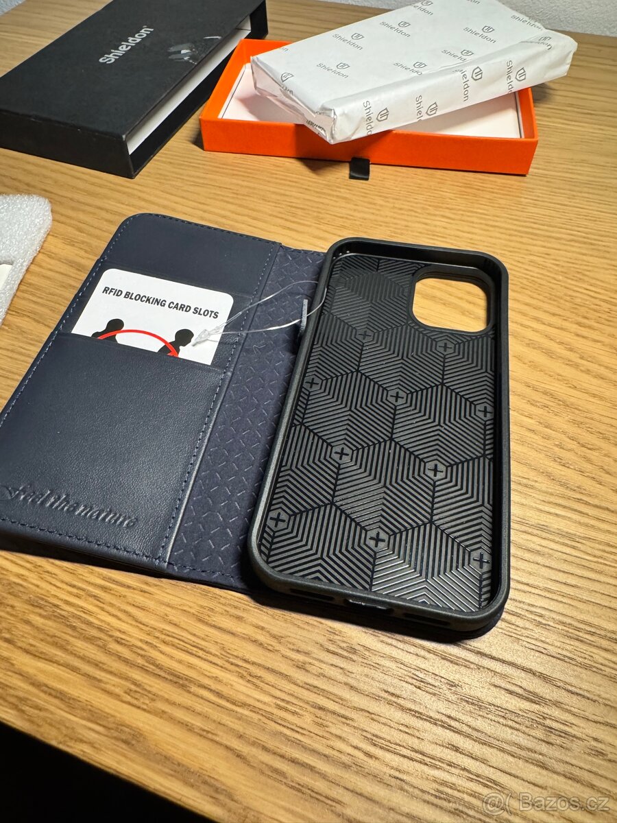 Kožené SHIELDON Pouzdro pro iPhone 12 Pro a iPhone 12 - 4