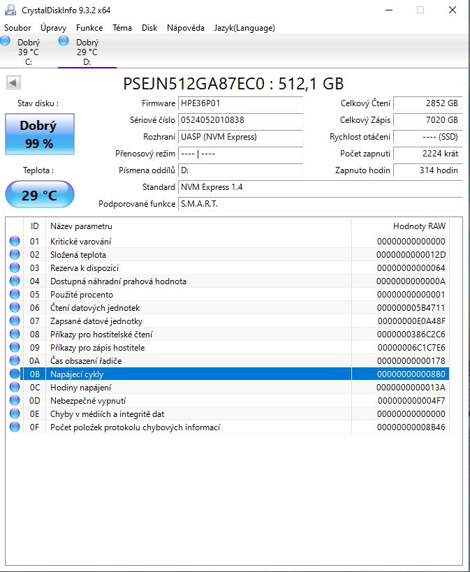 NVME disk HP, 512gb, gen4, formát 2280, velmi zánovní - 4