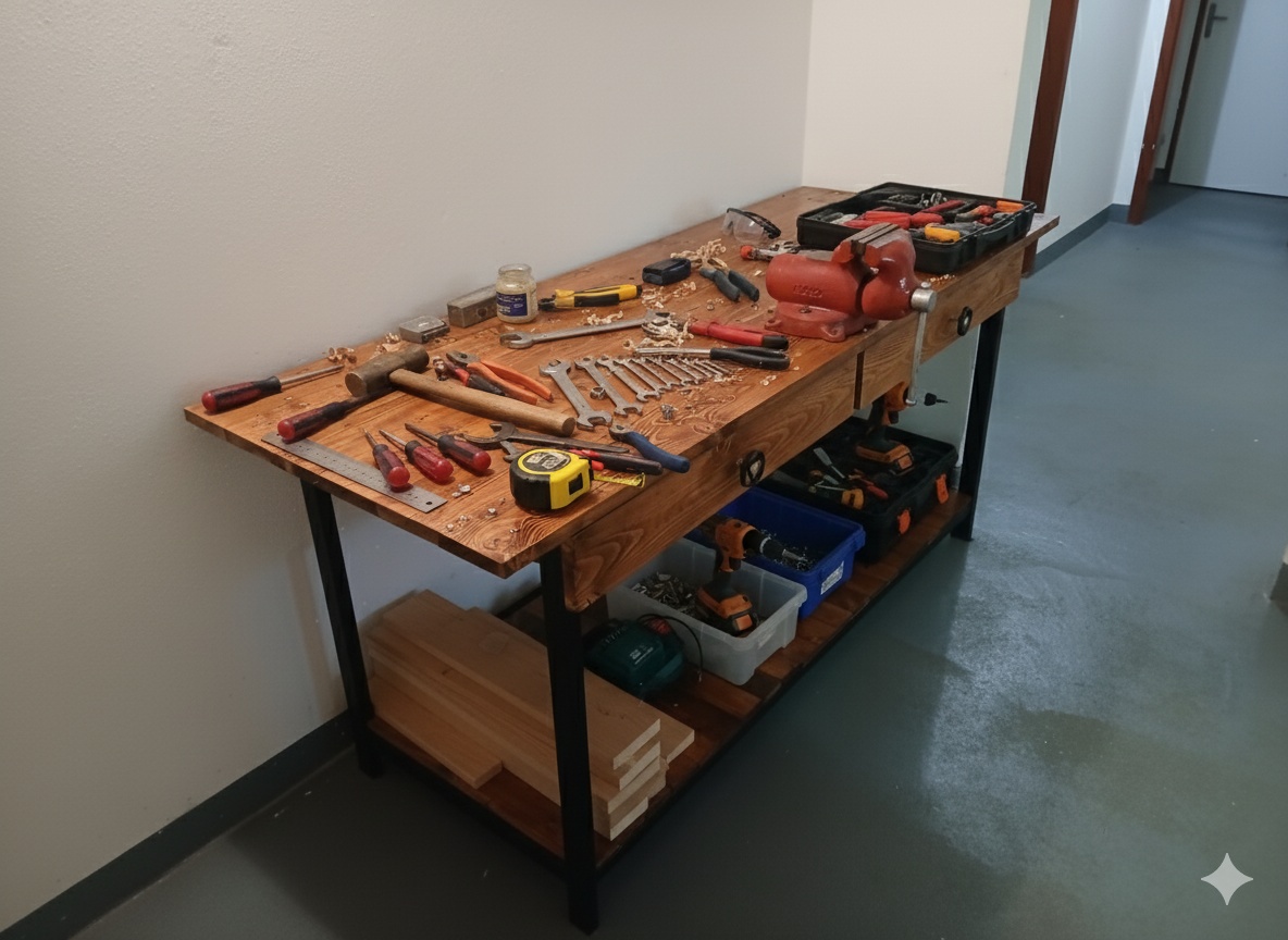 Dílenský masivní ponk - 4