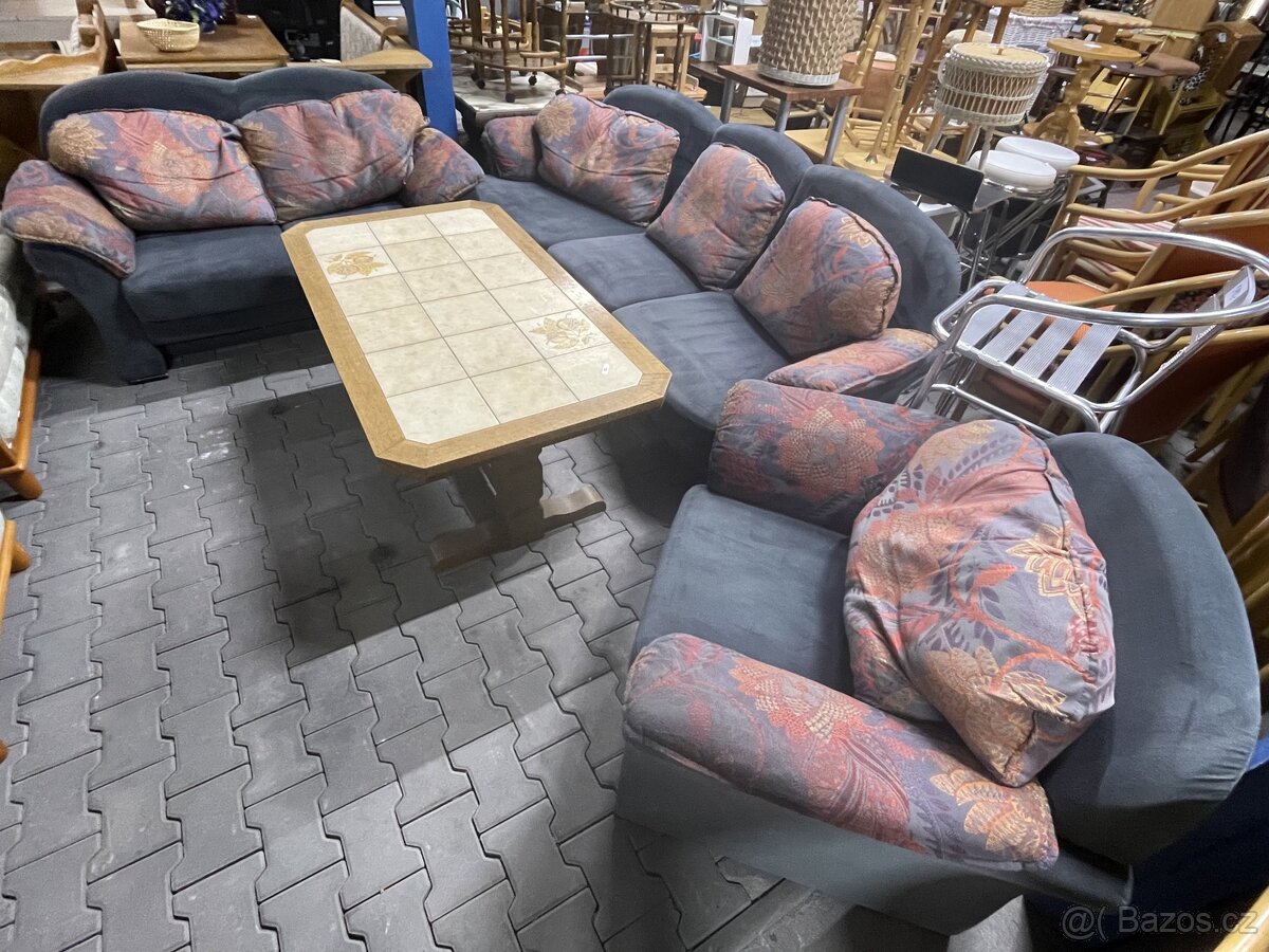 sedací souprava 3 + 2 + 1 + bobek - 4