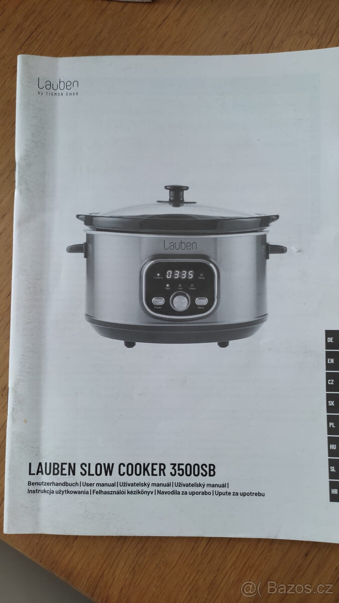 Pomalý hrnec Lauben Slow Cooker 3500SB - 4